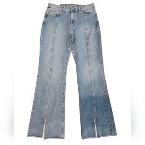 HUDSON BARBARA HI-RISE VENT BABY BOOTCUT JEANS. SIZE 30. INDIGO PEACE.